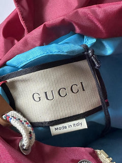 Gucci Nylon Blouson Windbreaker Jacket with Hoodie 40 US (50 Euro) IT 740572 NWT