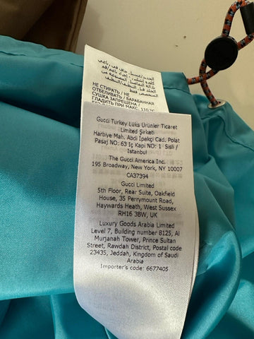 Gucci Nylon Blouson Windbreaker Jacket with Hoodie 40 US (50 Euro) IT 740572 NWT