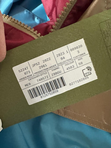 Gucci Nylon Blouson Windbreaker Jacket with Hoodie 40 US (50 Euro) IT 740572 NWT