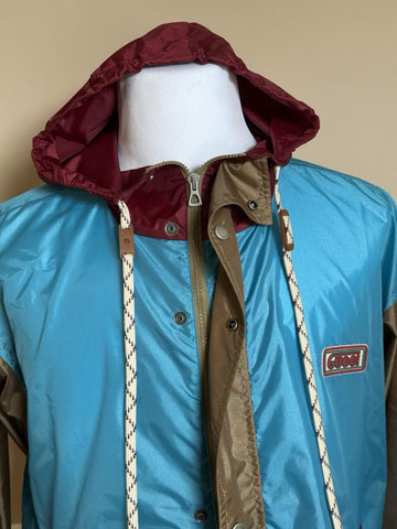 Gucci Nylon Blouson Windbreaker Jacket with Hoodie 40 US (50 Euro) IT 740572 NWT