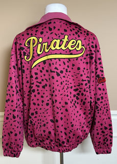 Gucci MLB Pirates Zip Jacket Fuchsia/Black Small (Oversized) 714464 NWT