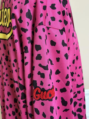 Gucci MLB Pirates Zip Jacket Fuchsia/Black Small (Oversized) 714464 NWT