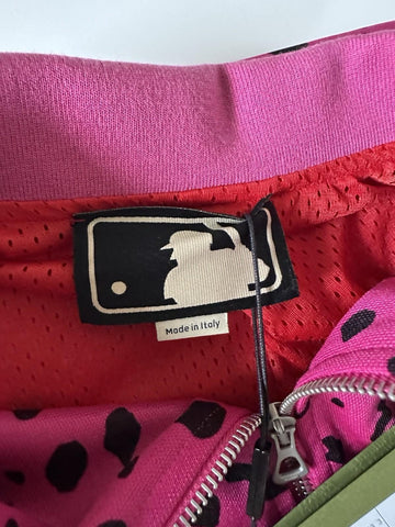 Gucci MLB Pirates Zip Jacket Fuchsia/Black Small (Oversized) 714464 NWT