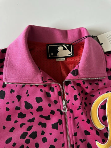 Gucci MLB Pirates Zip Jacket Fuchsia/Black Small (Oversized) 714464 NWT