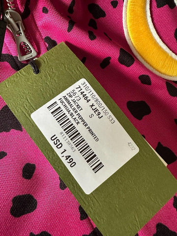 Gucci MLB Pirates Zip Jacket Fuchsia/Black Small (Oversized) 714464 NWT
