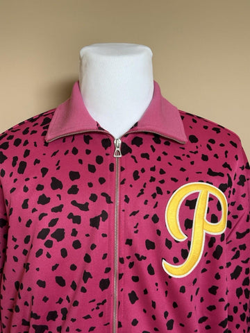 Gucci MLB Pirates Zip Jacket Fuchsia/Black Small (Oversized) 714464 NWT