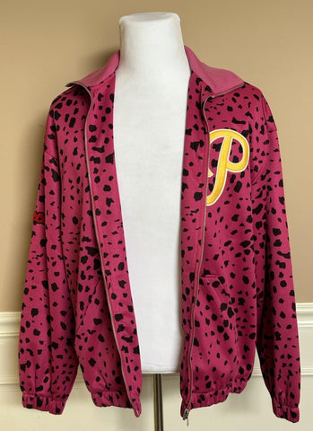 Gucci MLB Pirates Zip Jacket Fuchsia/Black Small (Oversized) 714464 NWT