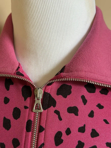 Gucci MLB Pirates Zip Jacket Fuchsia/Black Small (Oversized) 714464 NWT