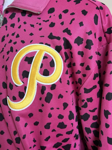 Gucci MLB Pirates Zip Jacket Fuchsia/Black Small (Oversized) 714464 NWT