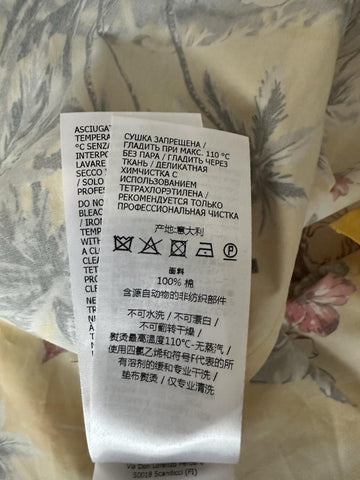 Gucci Bowling Hawaii Ocean Palms Yellow Jersey Shirt 44 Euro IT 694124 NWT