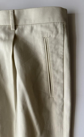Gucci Men's Off-white Cotton Drill Pants  40 US (56 Euro) Italy 742764 NWT $675