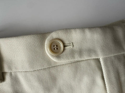 Gucci Men's Off-white Cotton Drill Pants  40 US (56 Euro) Italy 742764 NWT $675