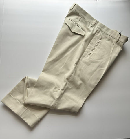 Gucci Men's Off-white Cotton Drill Pants  40 US (56 Euro) Italy 742764 NWT $675