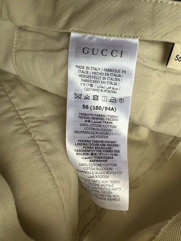 Gucci Men's Off-white Cotton Drill Pants  40 US (56 Euro) Italy 742764 NWT $675