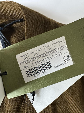 Gucci Military Green Wool Cardigan Sweater Large 729469 Italy NWT $1980