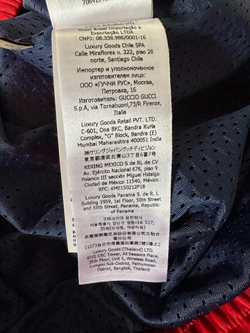 Gucci Men's Red/White/Blue Jacket with Hoodie Small 706413 NWT