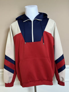 Gucci Men's Red/White/Blue Jacket with Hoodie Small 706413 NWT