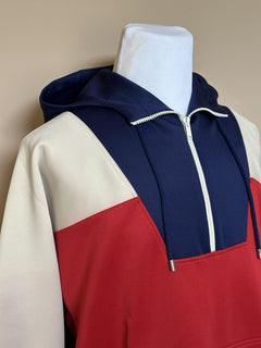 Gucci Men's Red/White/Blue Jacket with Hoodie Small 706413 NWT