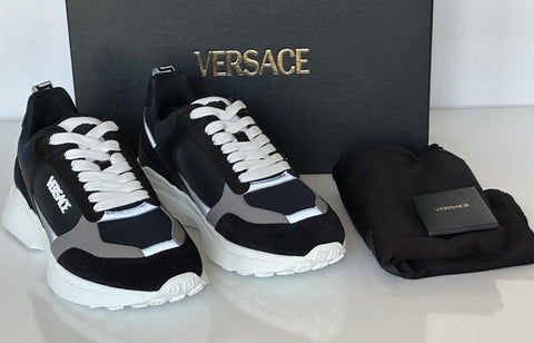 Versace Medusa Men’s Dark Blue/Gray Sneakers 13 US (46 Euro) 1011942 IT NIB $850