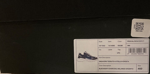 Versace Medusa Men’s Dark Blue/Gray Sneakers 13 US (46 Euro) 1011942 IT NIB $850