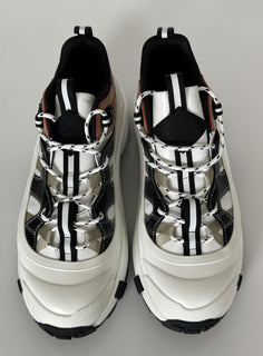 Burberry Arthur Men's White Icon Stripe Sneakers 11.5 US (44.5) 8048548