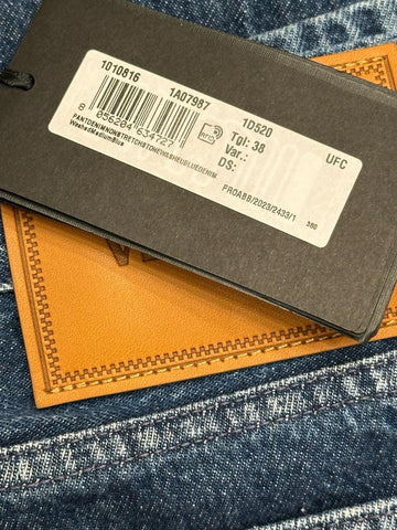 Versace Men’s Denim Stone Washed Medium Blue Jeans 38 US (40”) 1010816 Italy NWT