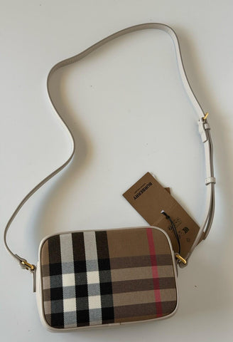 Burberry Manzoni Small Camera Bag Limestone With IP Check 81044341 IT NWT $1050