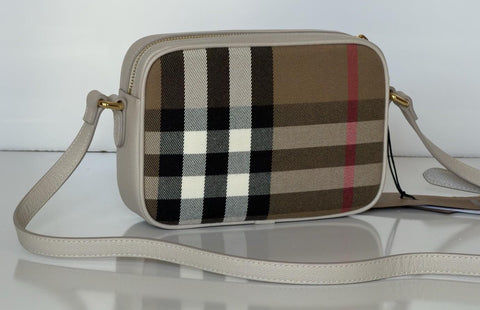 Burberry Manzoni Small Camera Bag Limestone With IP Check 81044341 IT NWT $1050