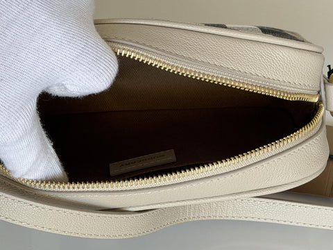 Burberry Manzoni Small Camera Bag Limestone With IP Check 81044341 IT NWT $1050