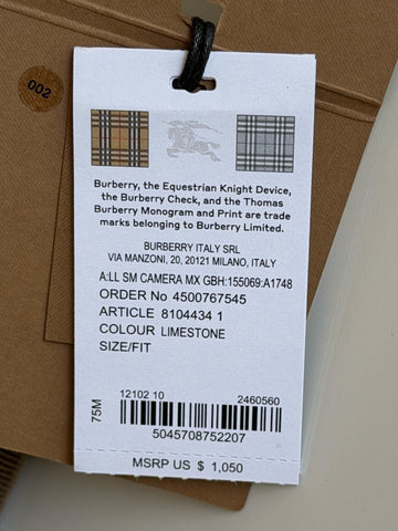 Burberry Manzoni Small Camera Bag Limestone With IP Check 81044341 IT NWT $1050