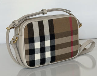 Burberry Manzoni Small Camera Bag Limestone With IP Check 81044341 IT NWT $1050