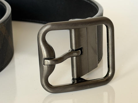 Burberry Reversible Check B Buckle Leather Wide Belt 44/110 8098126 IT NWT $550