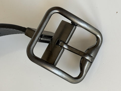 Burberry Reversible Check B Buckle Leather Wide Belt 46/115 8098126 IT NWT $550