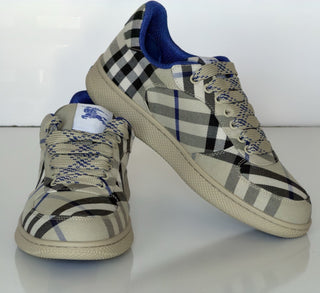 Burberry Women's Lichen IP Check Low Top Sneakers 8 US (38)  IT 8095373 NIB $750