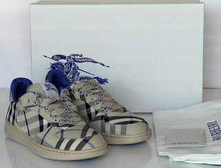 Burberry Women's Lichen IP Check Low Top Sneakers 8 US (38)  IT 8095373 NIB $750