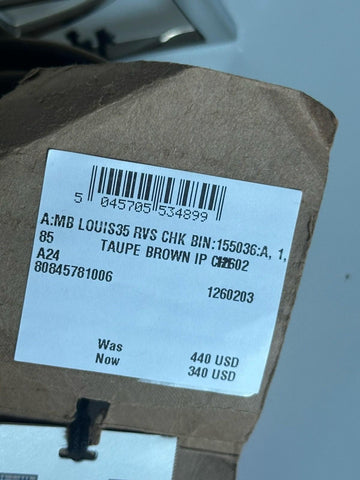 Burberry Reversible Silver Buckle Canvas/Leather Belt 34/85 8084578 IT NWT $440