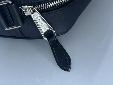 Burberry Paddy Leather Camera Shoulder Bag Navy England 8073271 NWT $1150