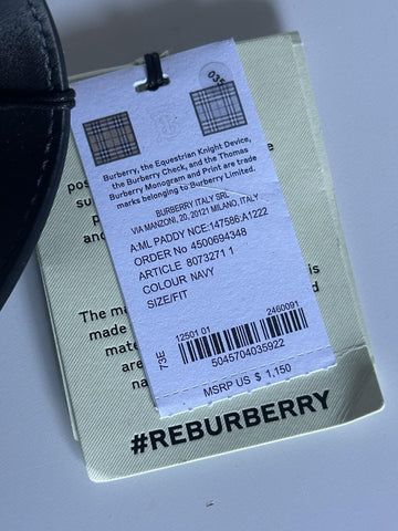 Burberry Paddy Leather Camera Shoulder Bag Navy England 8073271 NWT $1150