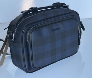 Burberry Paddy Leather Camera Shoulder Bag Navy England 8073271 NWT $1150