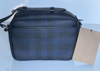 Burberry Paddy Leather Camera Shoulder Bag Navy England 8073271 NWT $1150