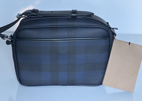 Burberry Paddy Leather Camera Shoulder Bag Navy England 8073271 NWT $1150