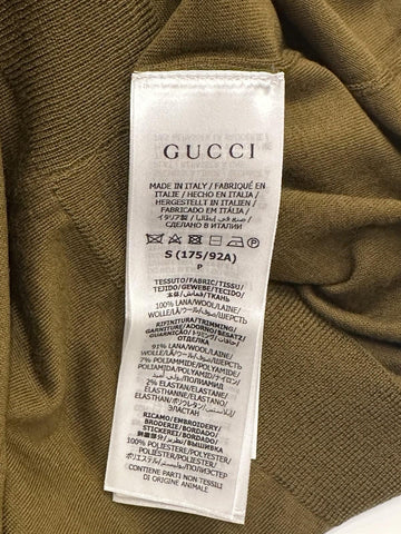 Gucci Military Green Wool Cardigan Sweater Small 729469 Italy NWT $1980
