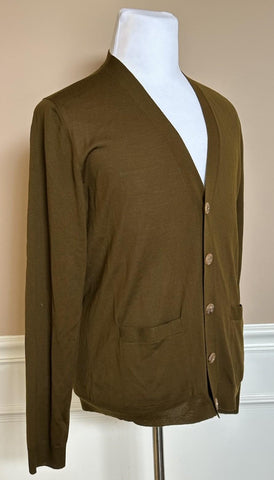 Gucci Military Green Wool Cardigan Sweater Small 729469 Italy NWT $1980
