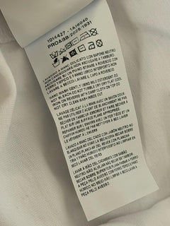 Versace Print Cotton Jersey T-Shirt White/Black Medium 1014427 NWT