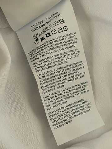 Versace Print Cotton Jersey T-Shirt White/Black XL 1014427 NWT