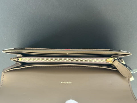 Burberry Halton MX Check Pale Cameo Wallet 80845311 NWT $680