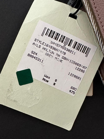 Burberry Halton MX Check Pale Cameo Wallet 80845311 NWT $680