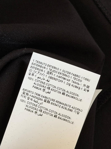 Versace Print Cotton Jersey T-Shirt Black/White Medium 1014427 NWT