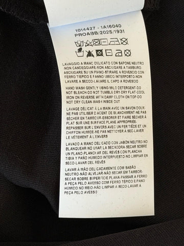 Versace Print Cotton Jersey T-Shirt Black/White Large 1014427 NWT