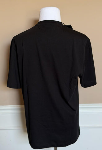 Versace Print Cotton Jersey T-Shirt Black/White XL 1014427 NWT